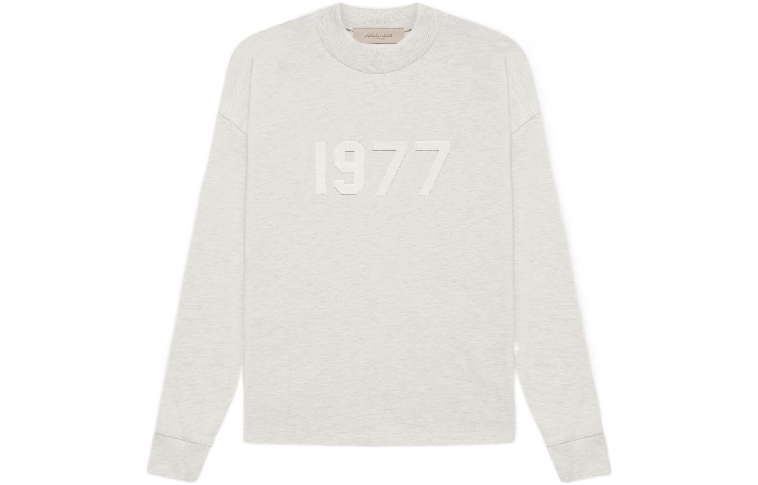 Fear of God Essentials SS22 Long Sleeve Tee Light Oatmeal 1977 FOG-SS22-238 - 2