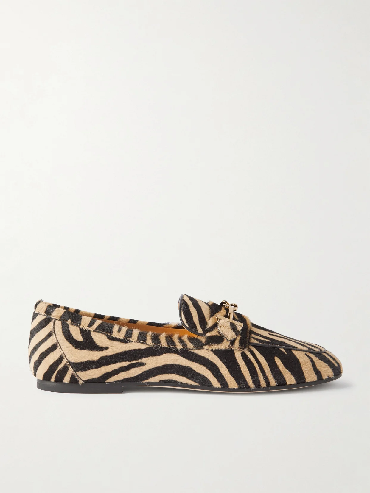 Embellished Zebra-print Pony Hair Loafers - 1