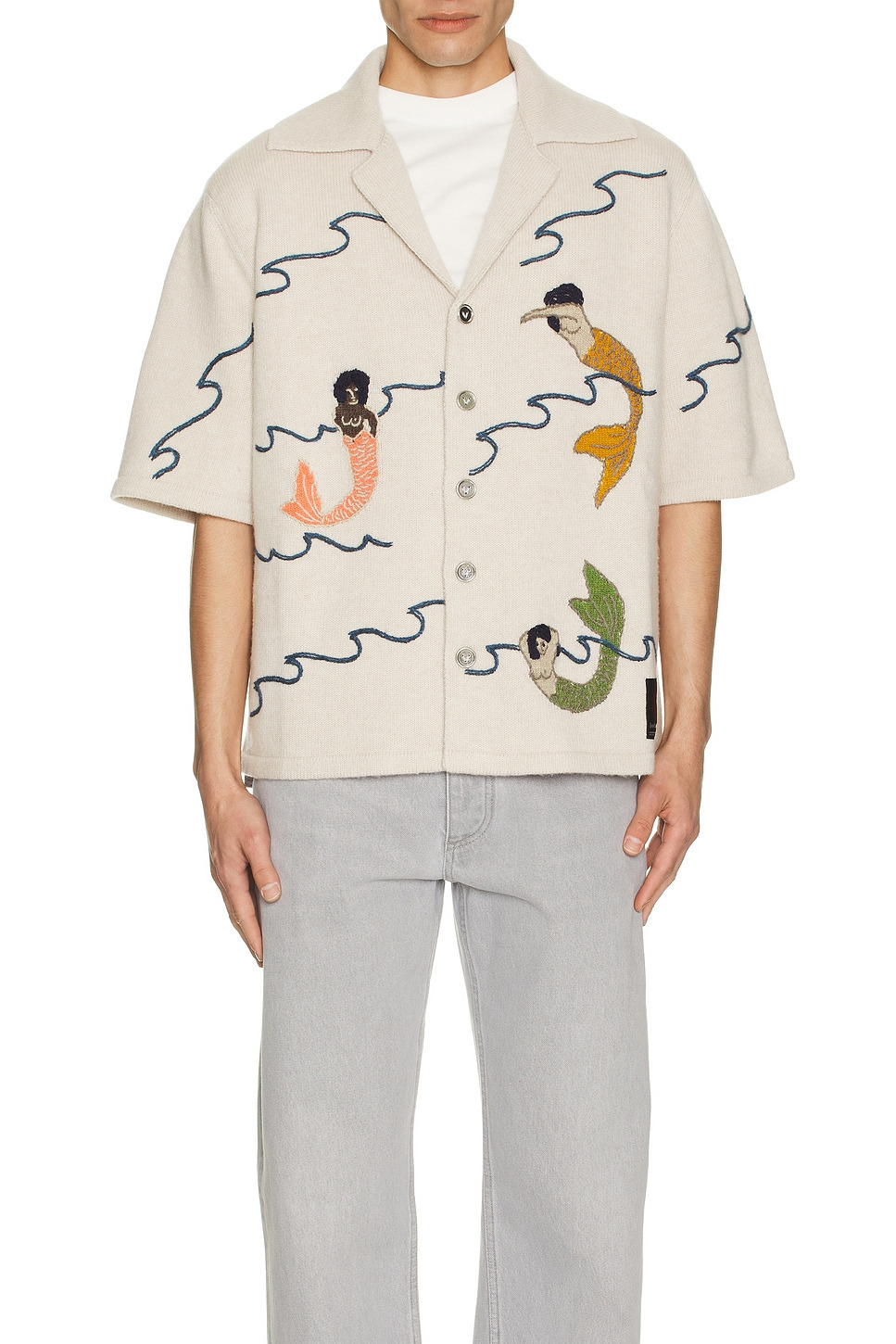 Button Down Mermaid Shirt - 4
