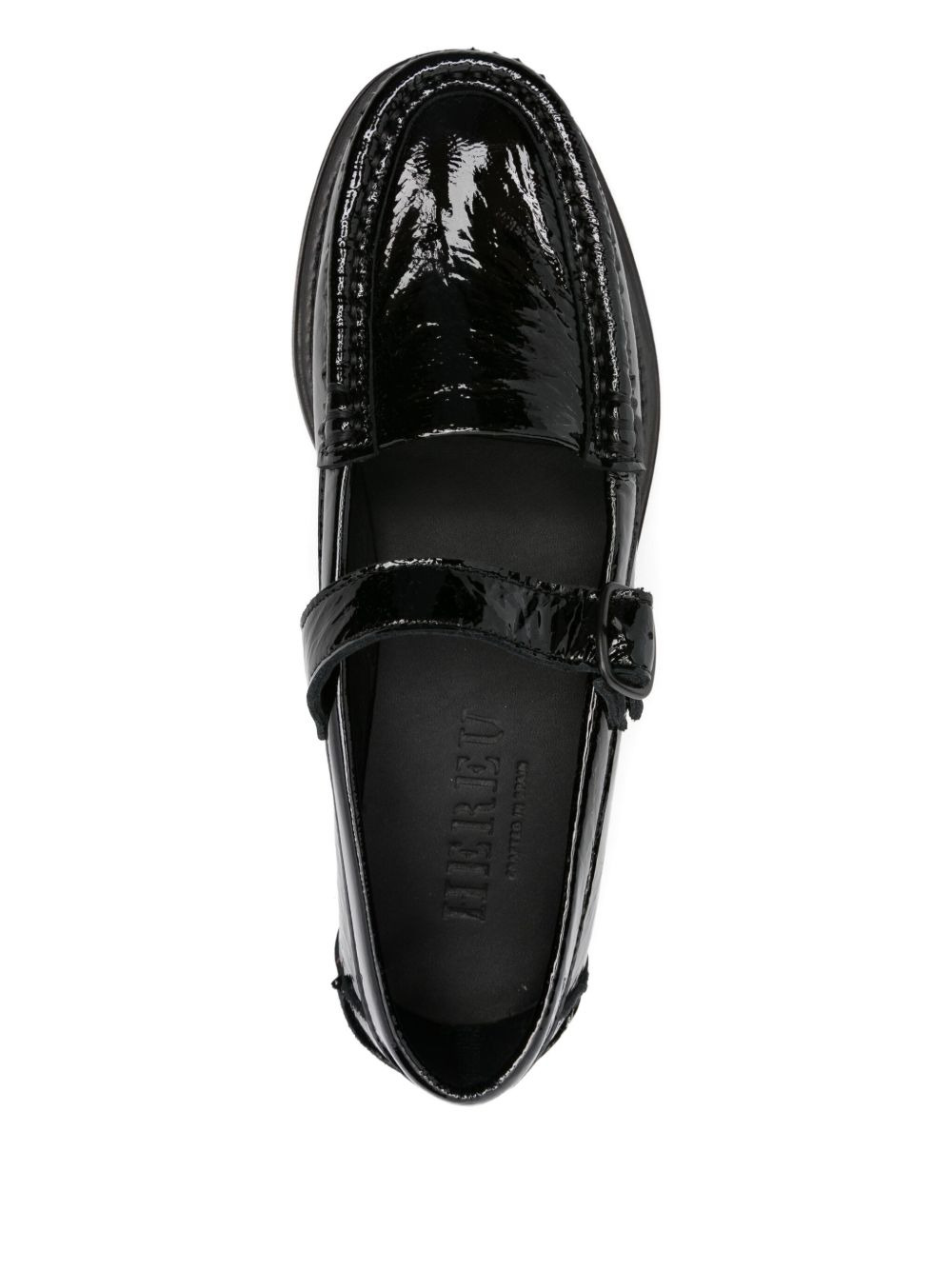 Blanquer crinkled glossy loafers - 4