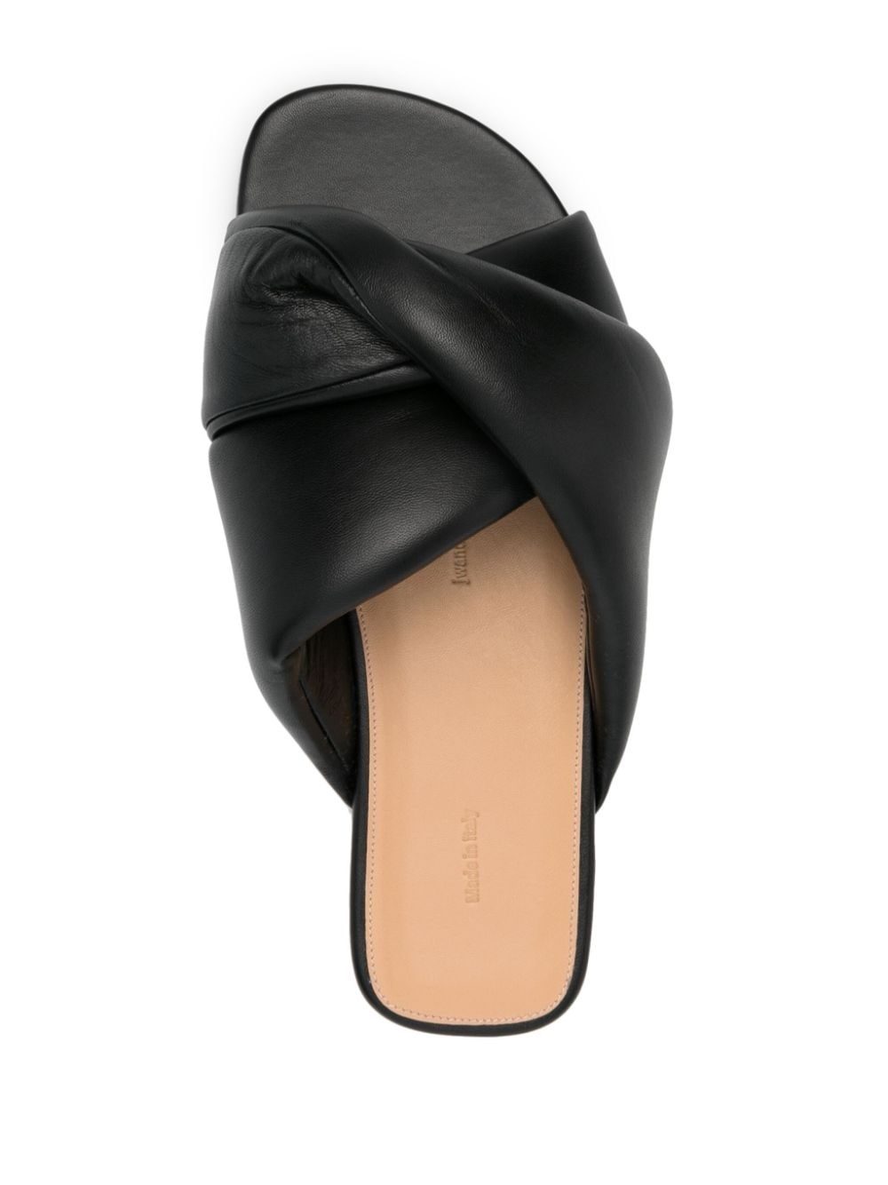 leather flat sandals - 4