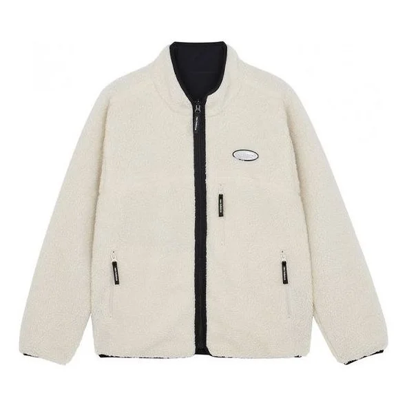 New Balance Fleece Stay Warm Sports Jacket Couple Style Creamy White 6DB43013-BK - 1
