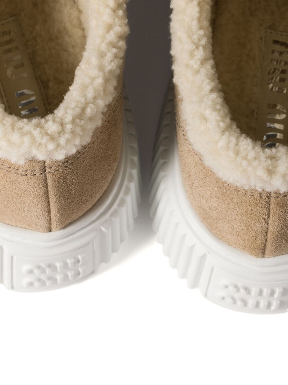 logo-embroidered suede sneakers - 3