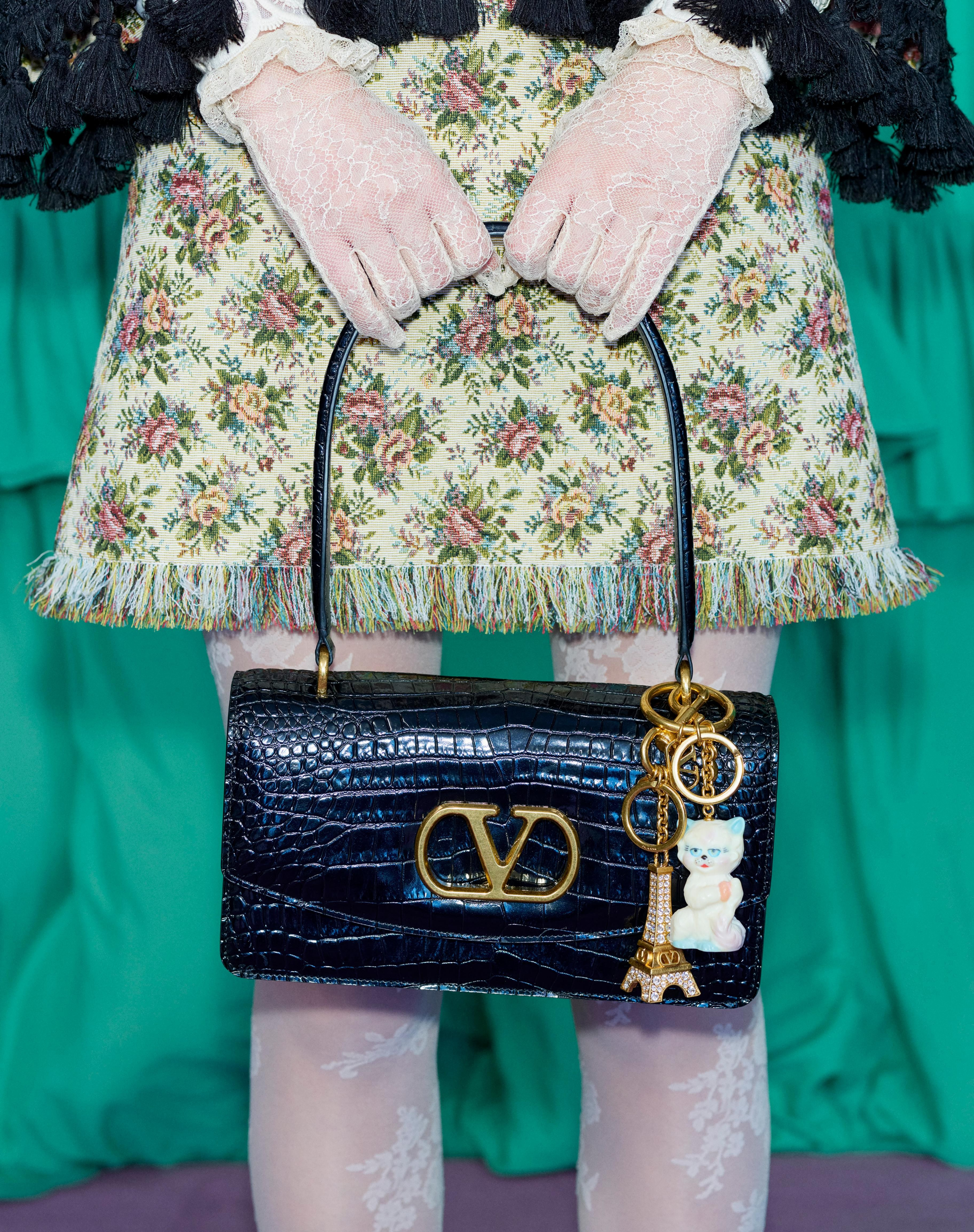 LE CHAT DE LA MAISON BAG CHARM WITH KEY RING - 7