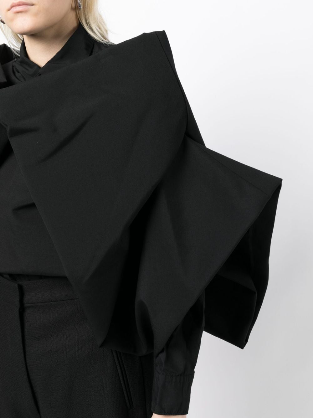 3D-detail layered wool top - 5