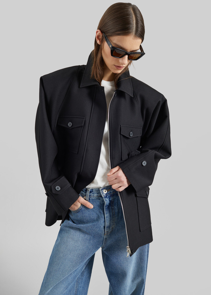 Trevose Padded Utility Jacket - Black 7