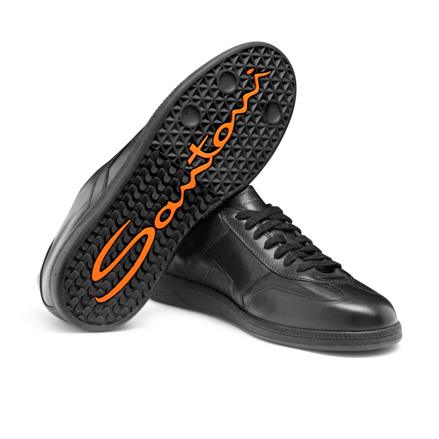 Men's black leather DBS Oly sneaker - 4