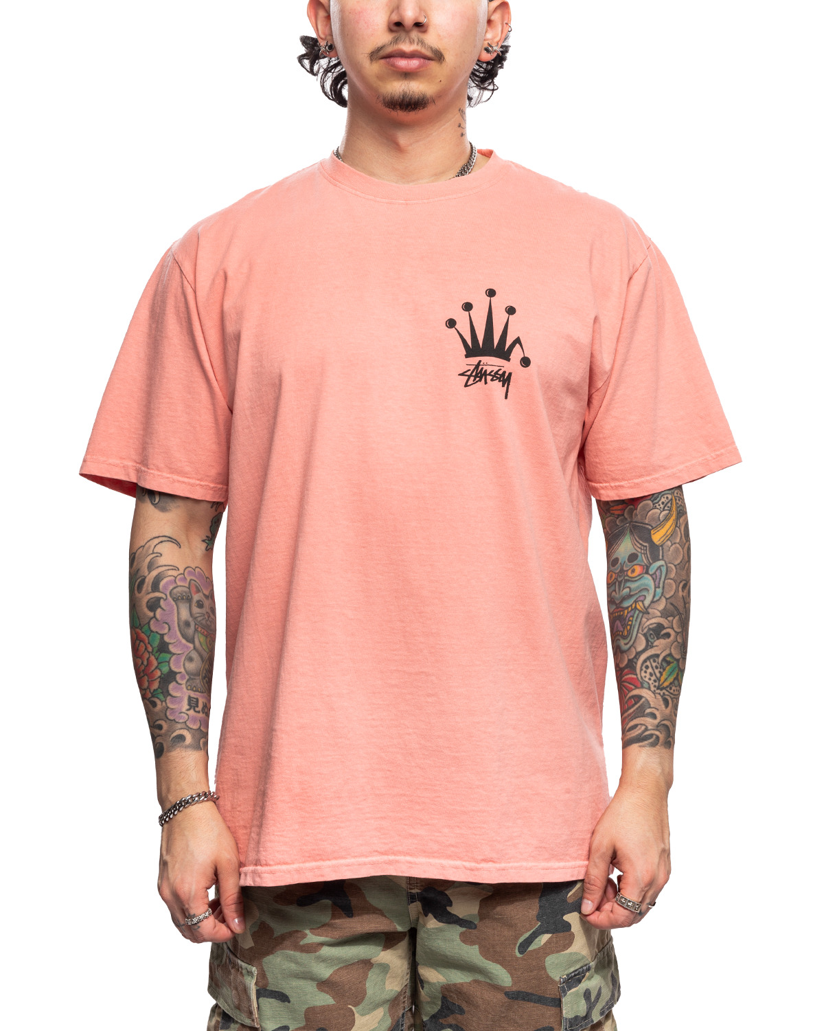 Regal Crown Pigment Dyed Tee Coral - 1