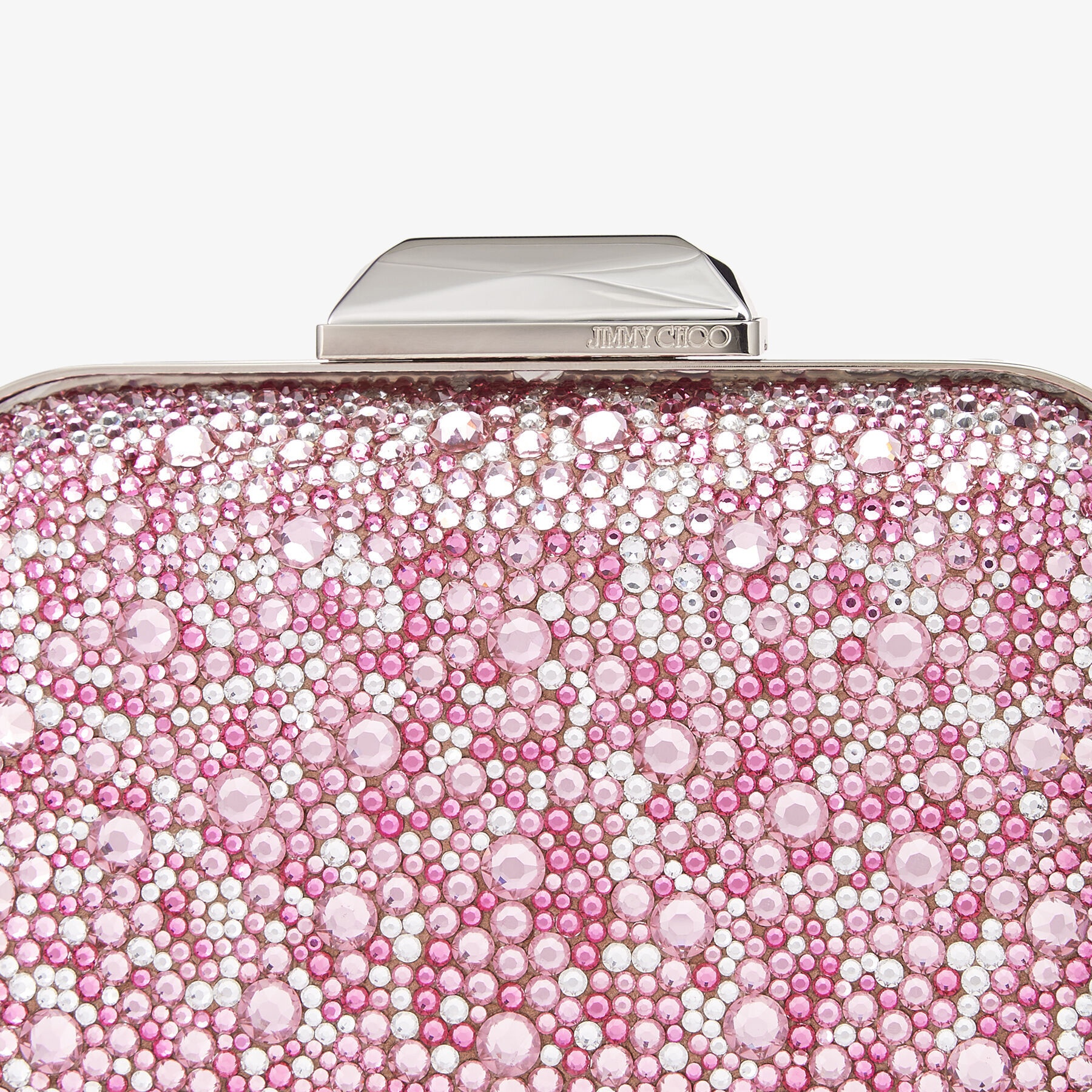 Cloud
Rose Mix Suede and Crystal Covered Clutch Bag - 4