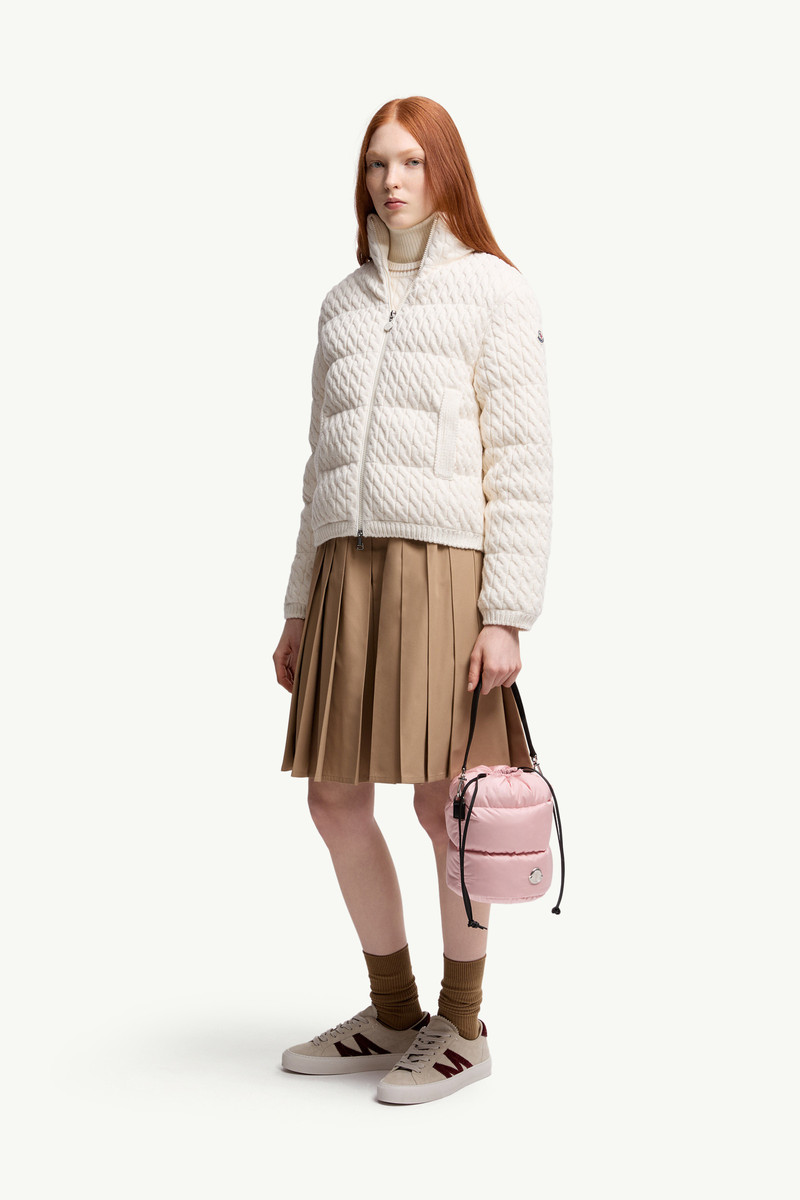 Moncler Padded Wool & Cotton Zip-Up Cardigan outlook
