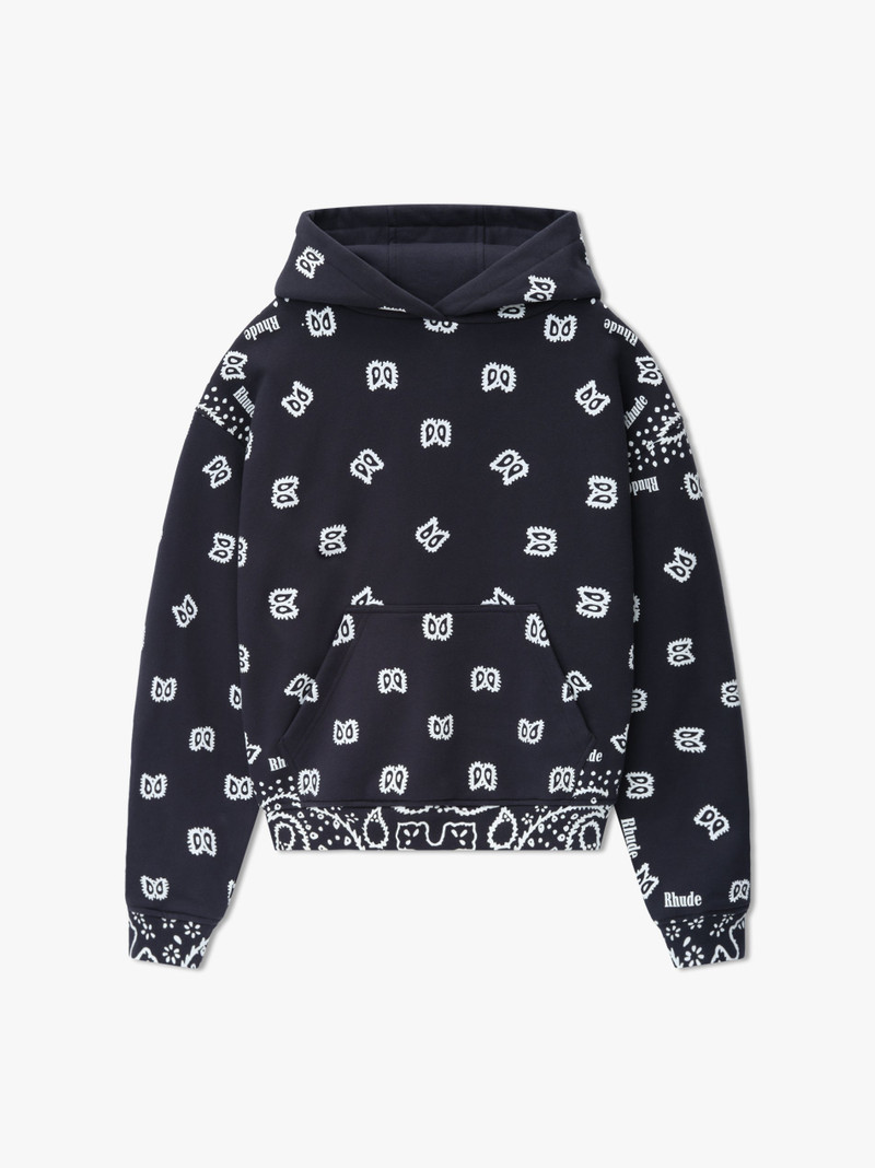 BANDANA PRINT HOODIE - 1
