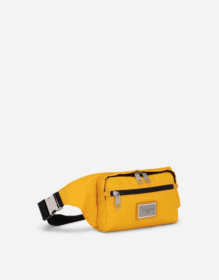 Small nylon belt bag with logo tag - 3