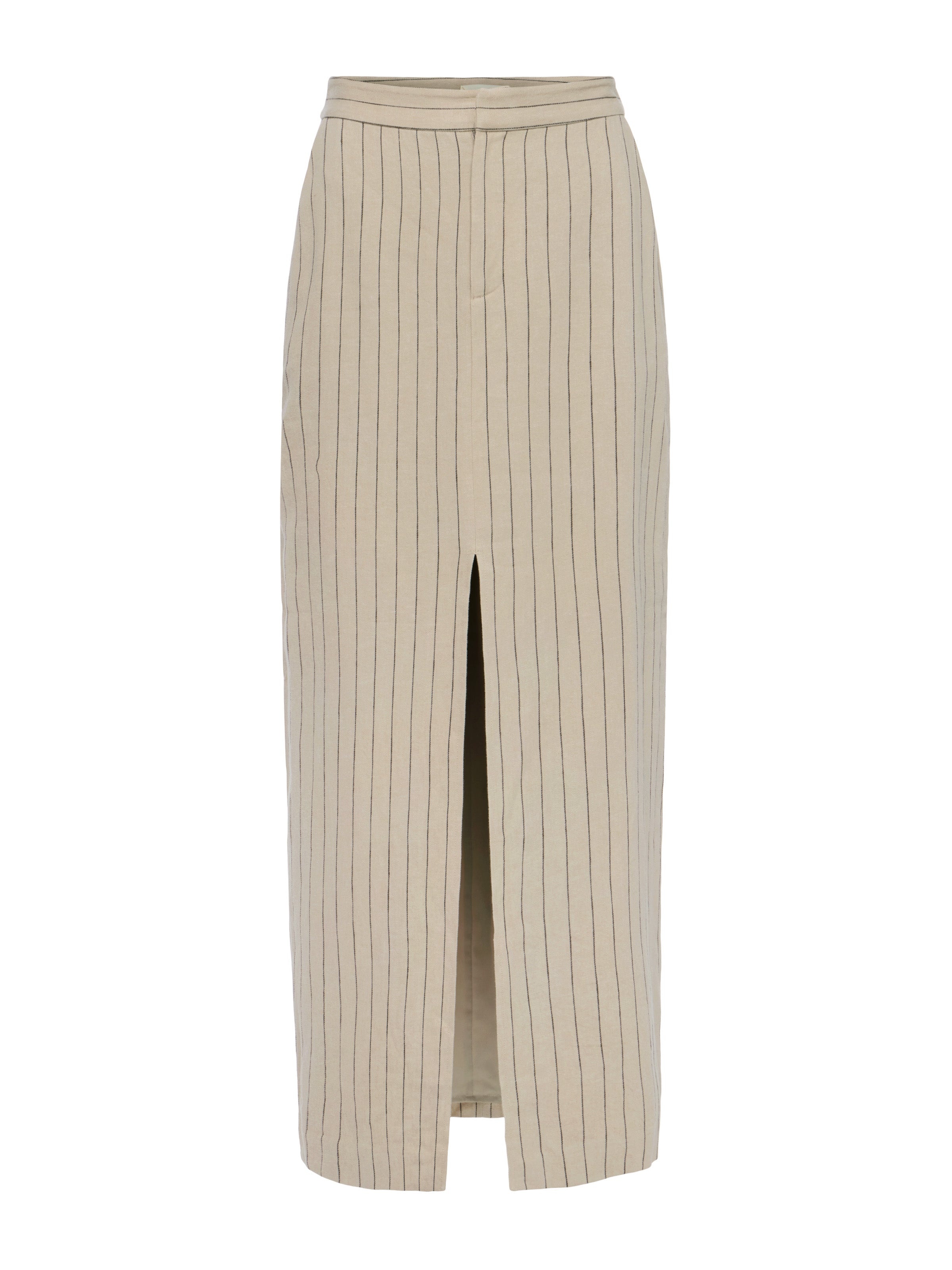 Maceline Pinstriped Maxi Skirt - 1