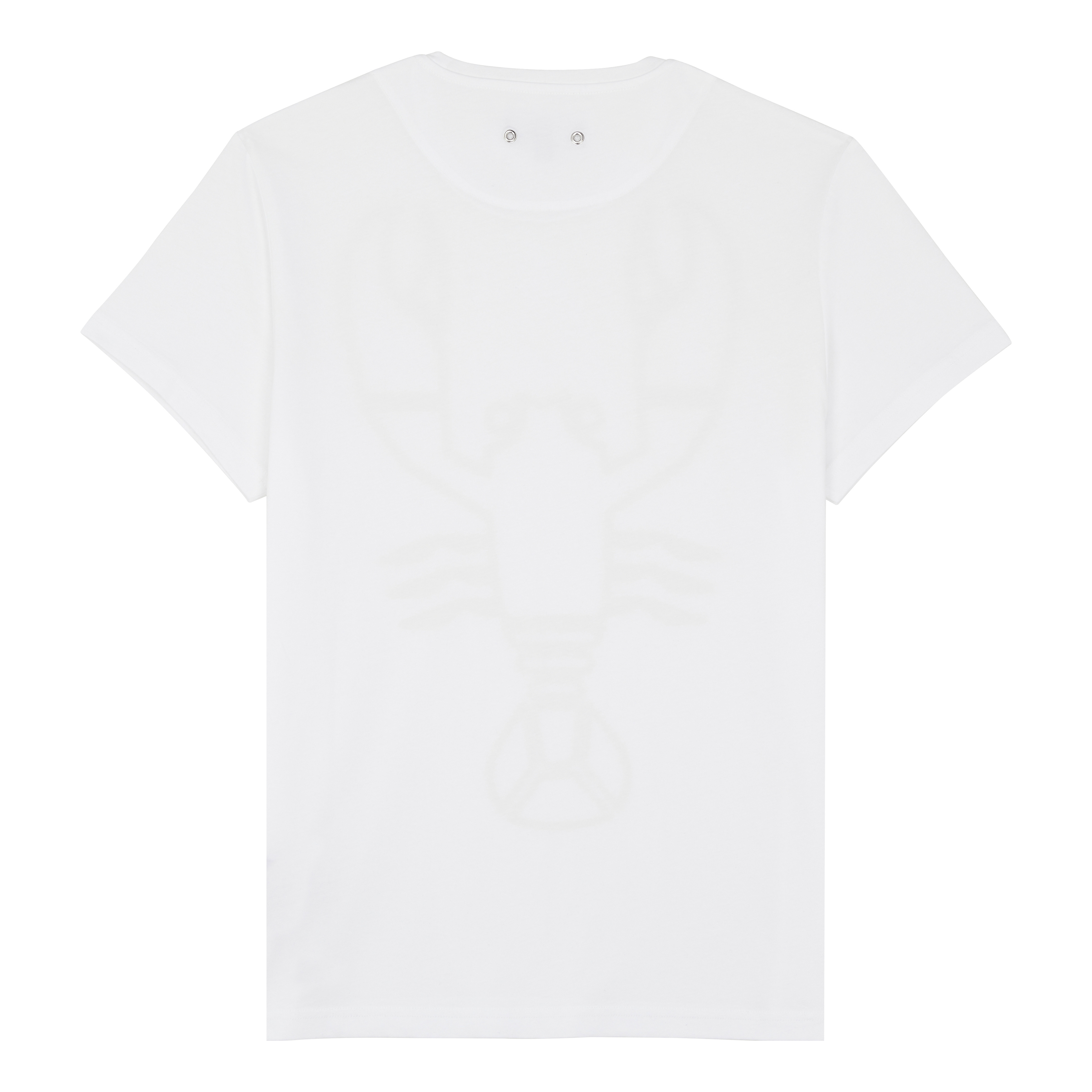 Men Organic Cotton T-Shirt Placed Flocked Lobster - 2