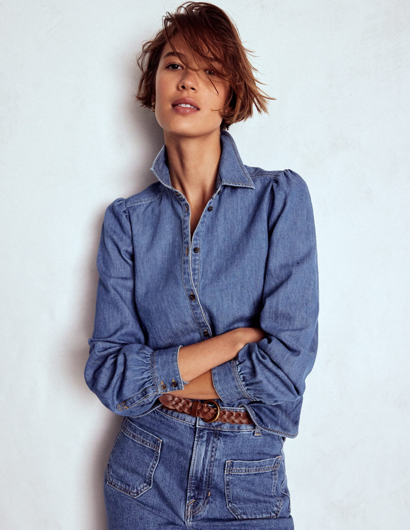 Cara Denim Shirt-Mid Vintage 3