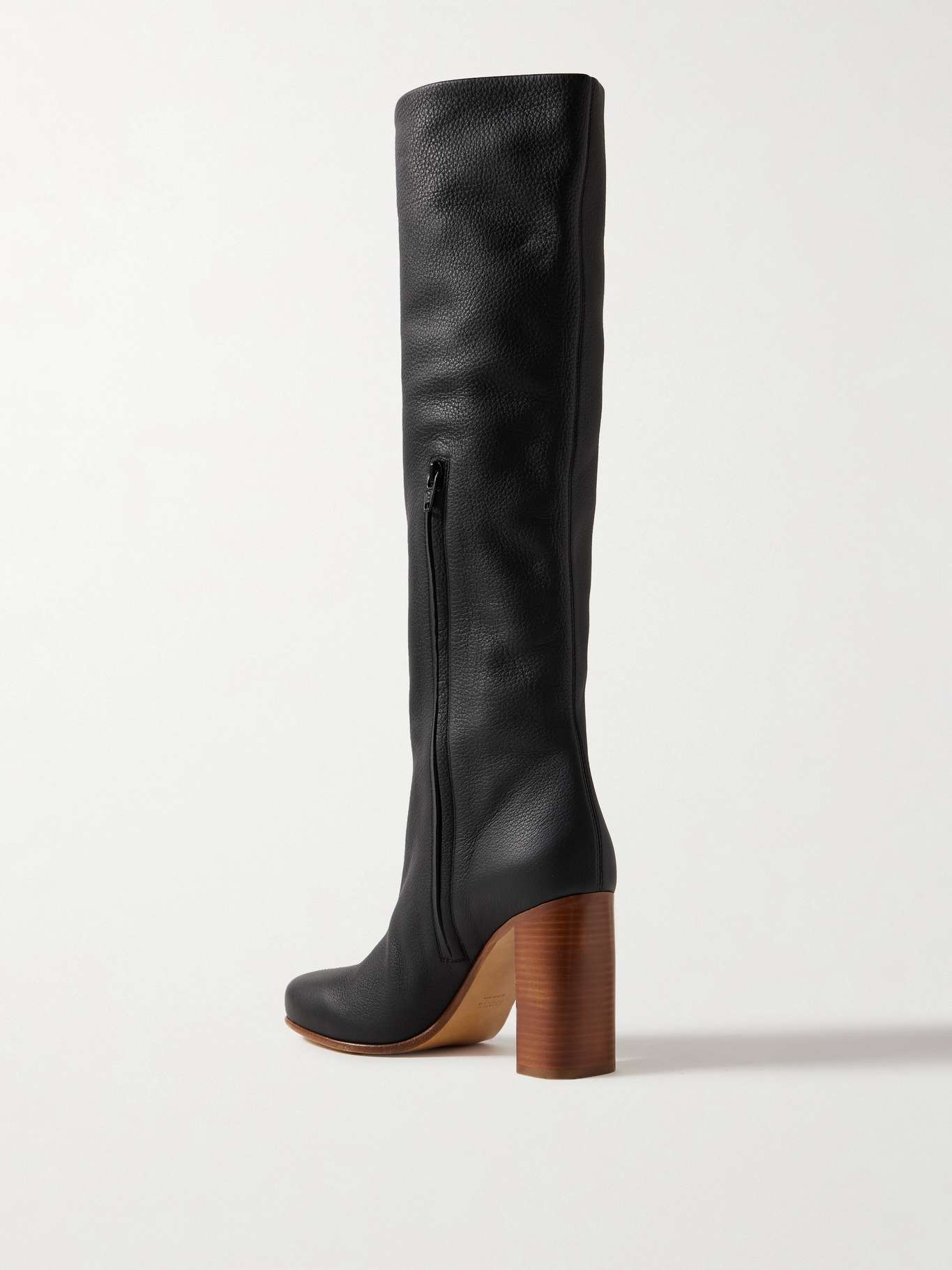 Willow textured-leather knee boots - 3
