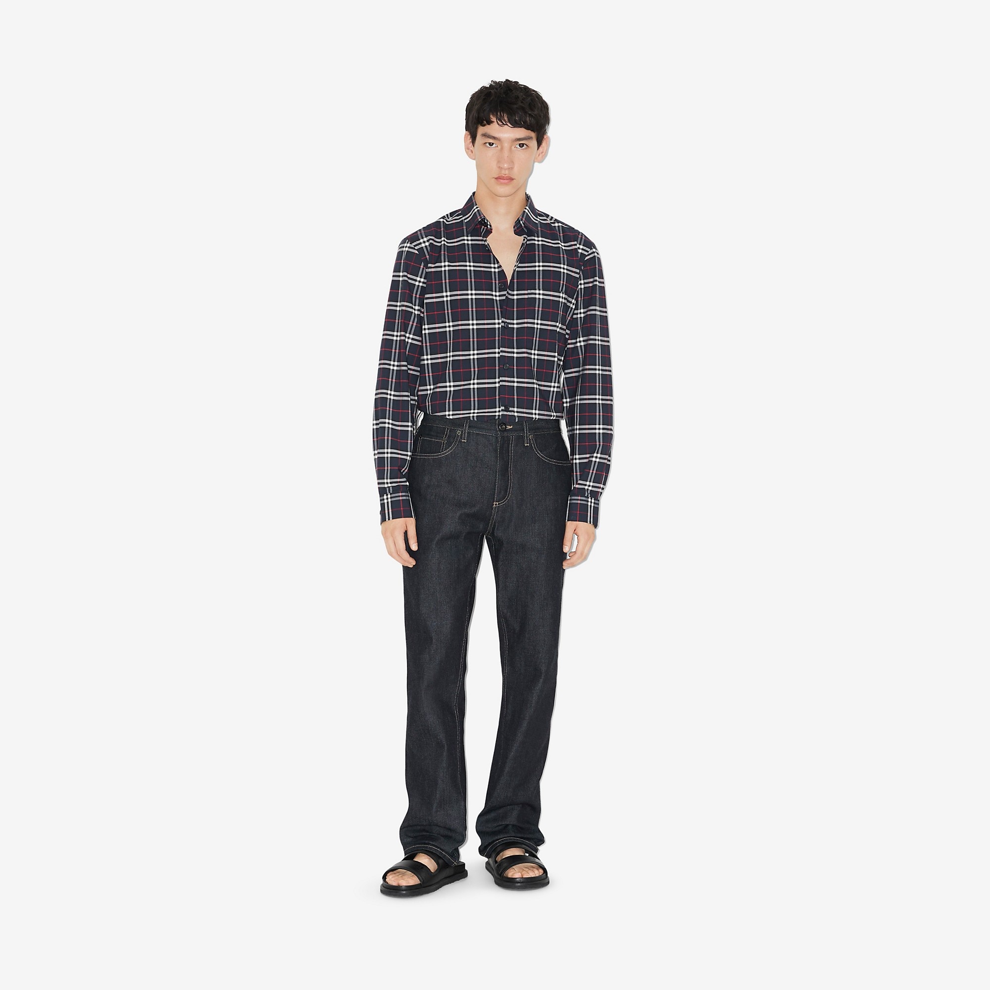 Small Scale Check Stretch Cotton Shirt - 2