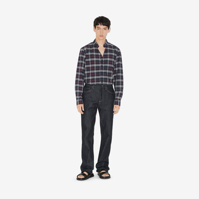 Burberry Small Scale Check Stretch Cotton Shirt outlook