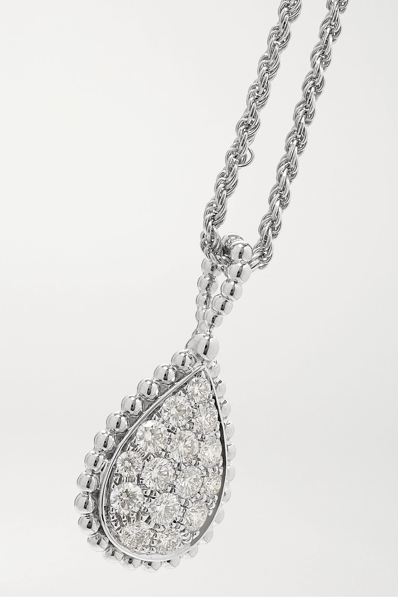 Serpent Bohème 18-karat white gold diamond necklace - 4