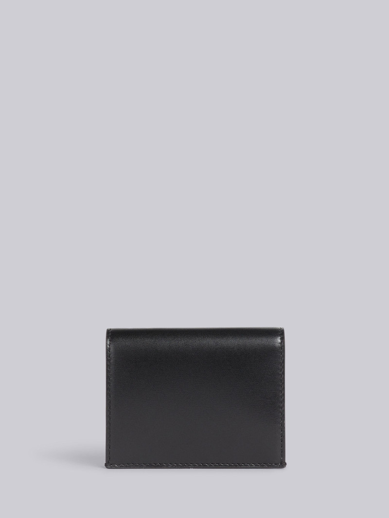 Black Box Calf Stripe Enamel Corner Double Card Holder 4