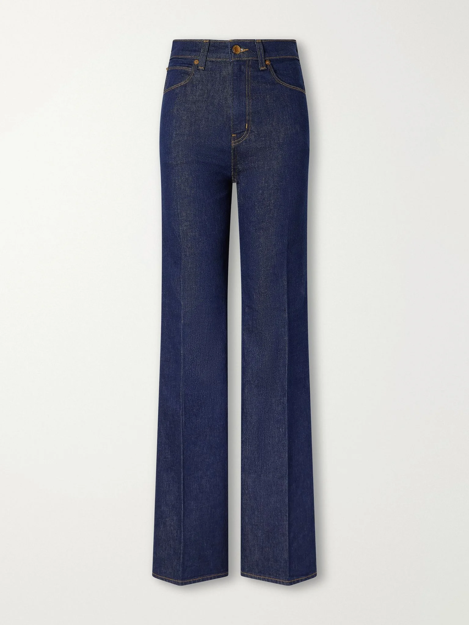 The Crease high-rise flared jeans Blue - 1