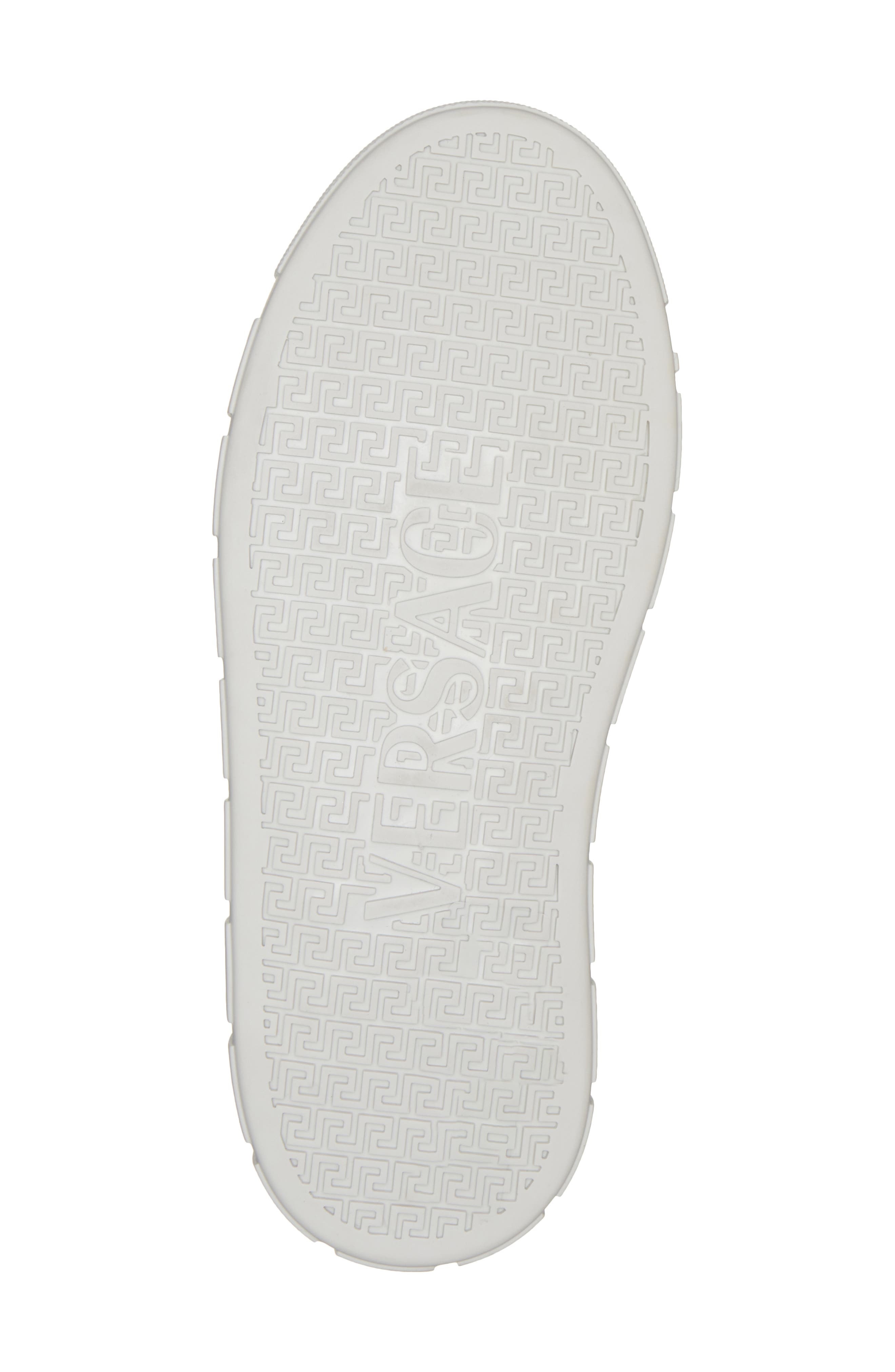 Versace Low Top Sneaker in White/Gold at Nordstrom - 6