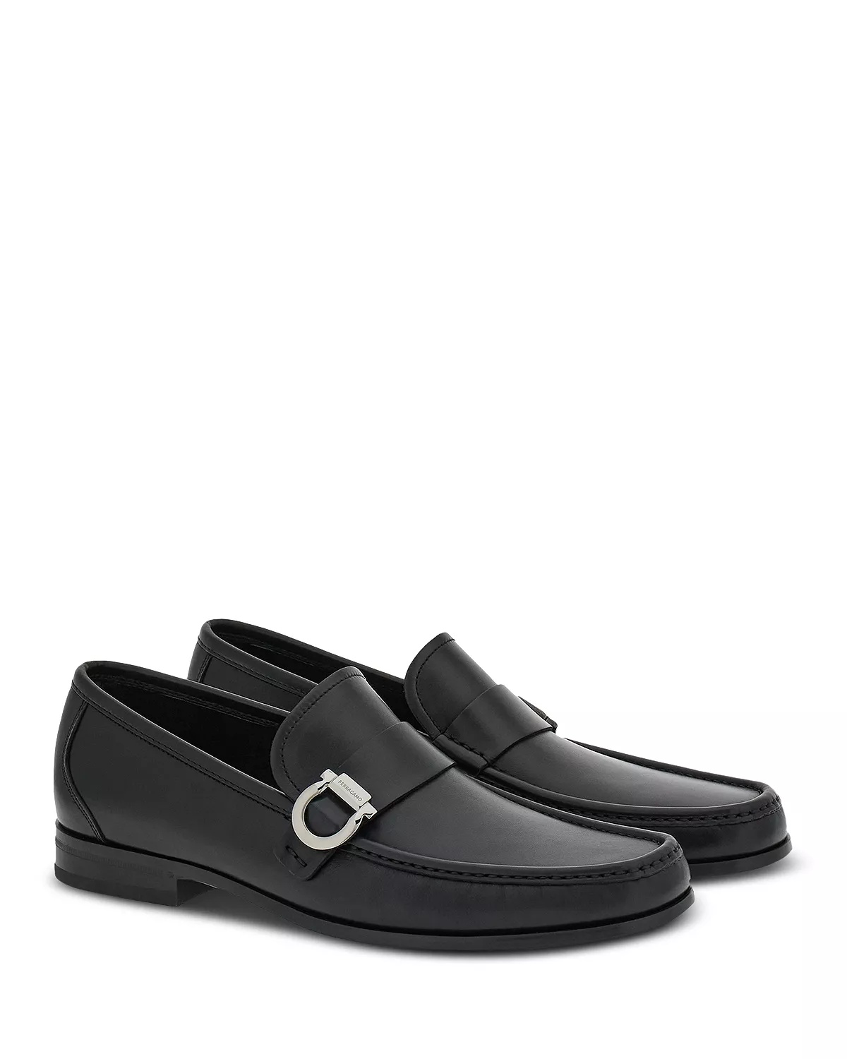 Men's Caspian Gancini Ornament Leather Loafers - 4
