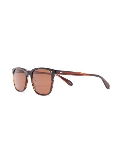 Garrett Leight tortoiseshell square sunglasses outlook