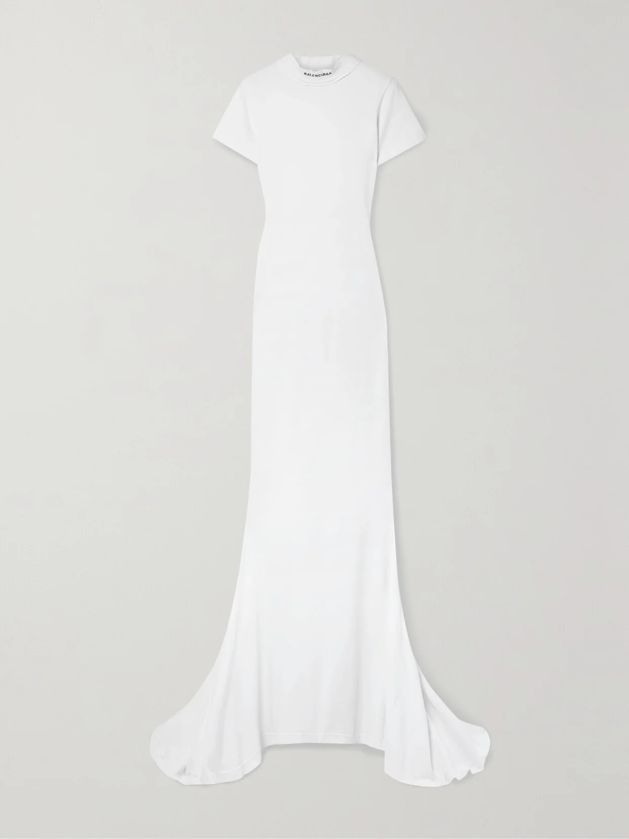 Embroidered Stretch-cotton Jersey Maxi Dress - 1