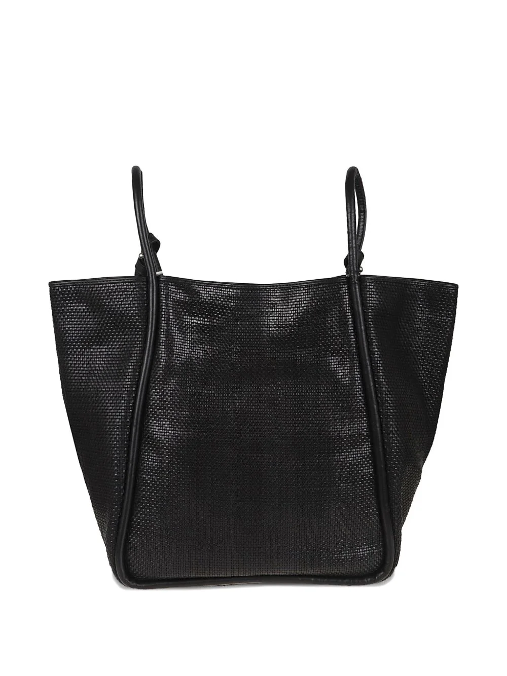 Ana woven leather tote bag - 1