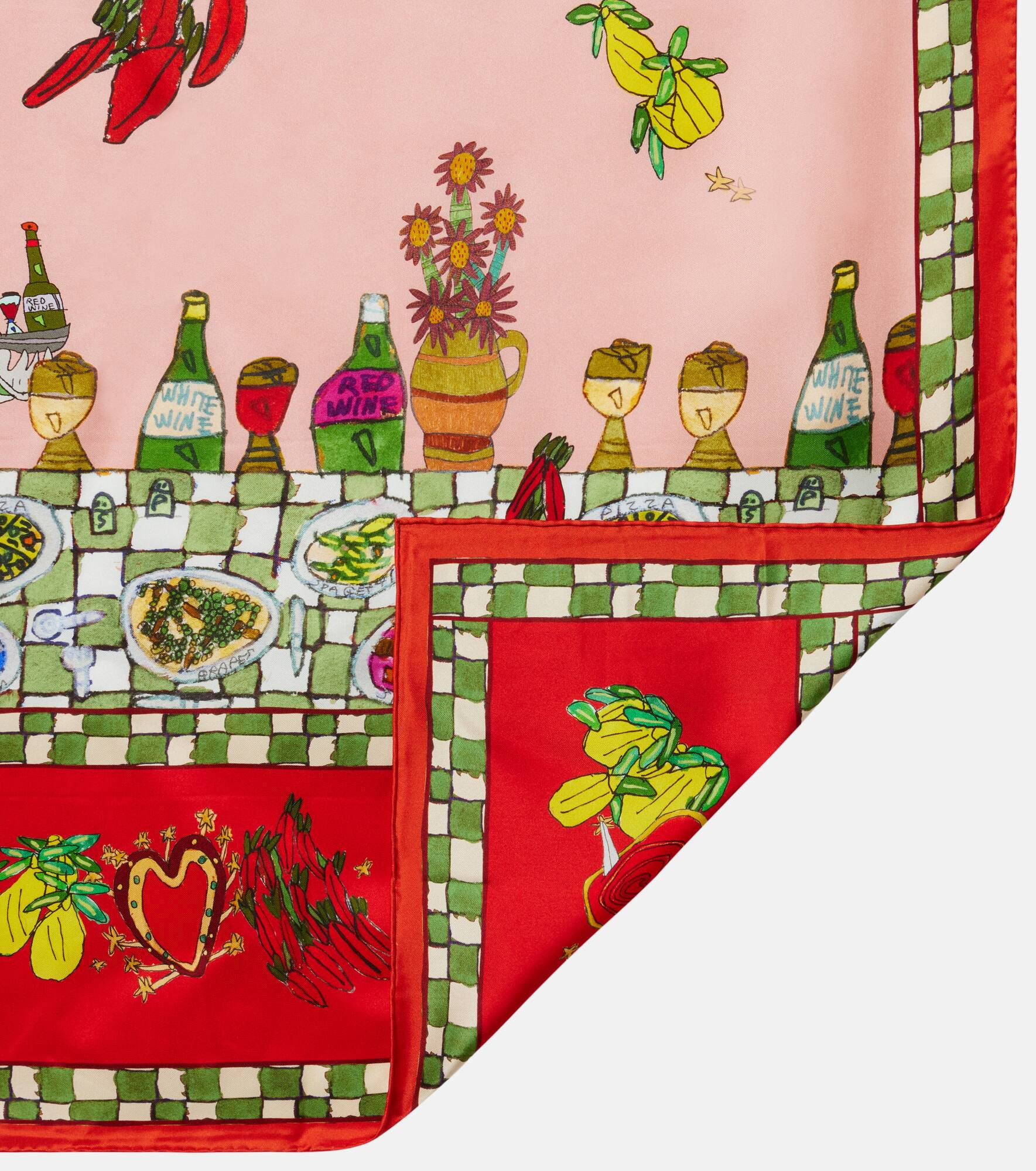 x Greg Sindel Contessa printed silk scarf - 5
