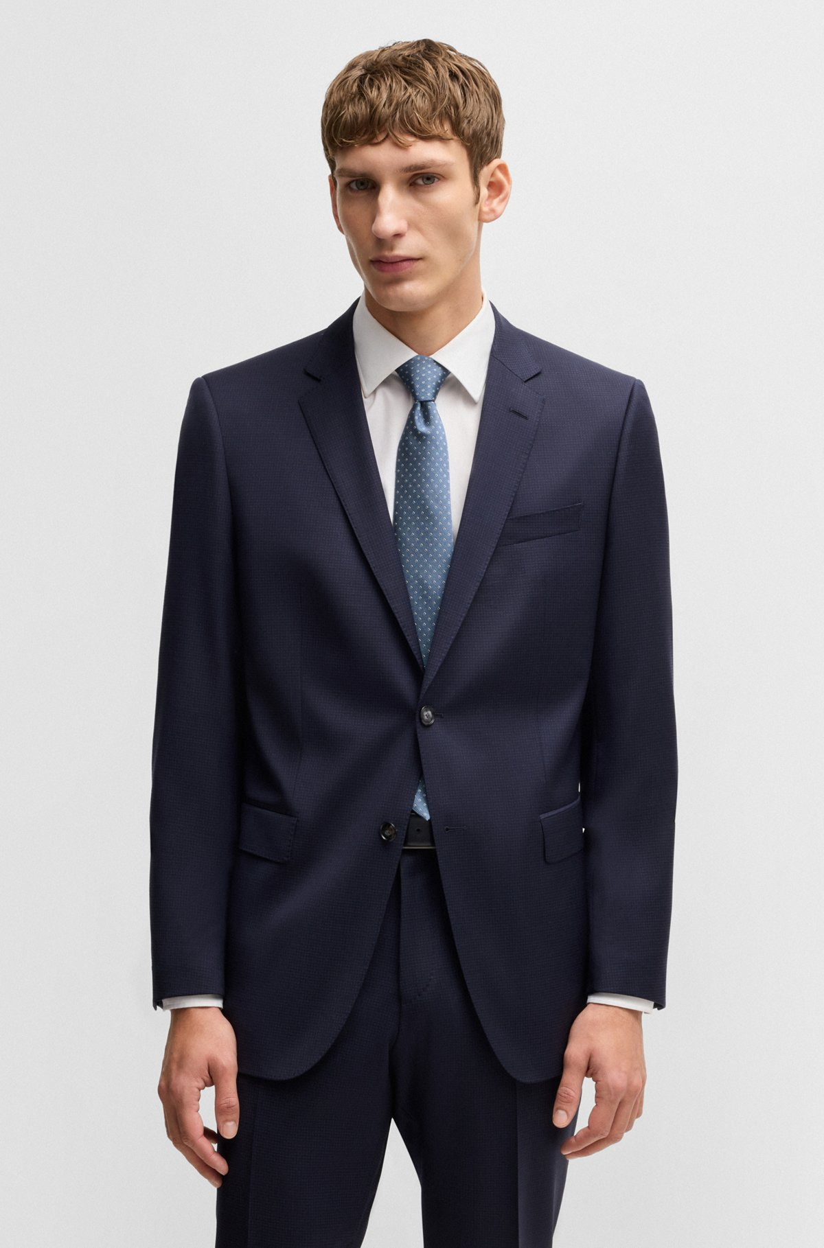 SILK-BLEND TIE WITH JACQUARD-WOVEN PATTERN 2