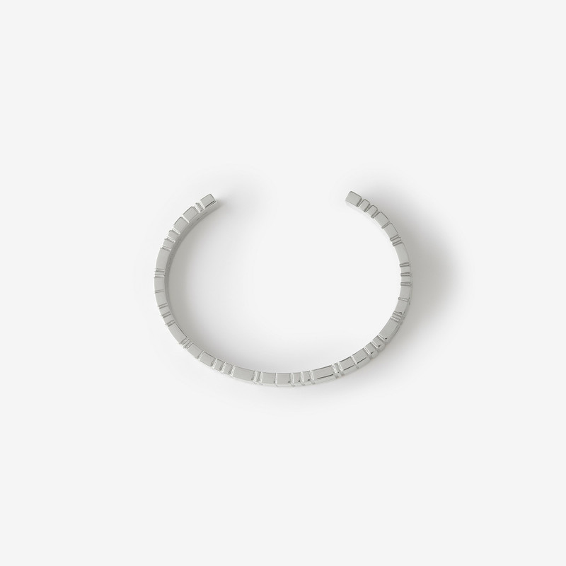 Check Engraved Palladium-plated Cuff 1