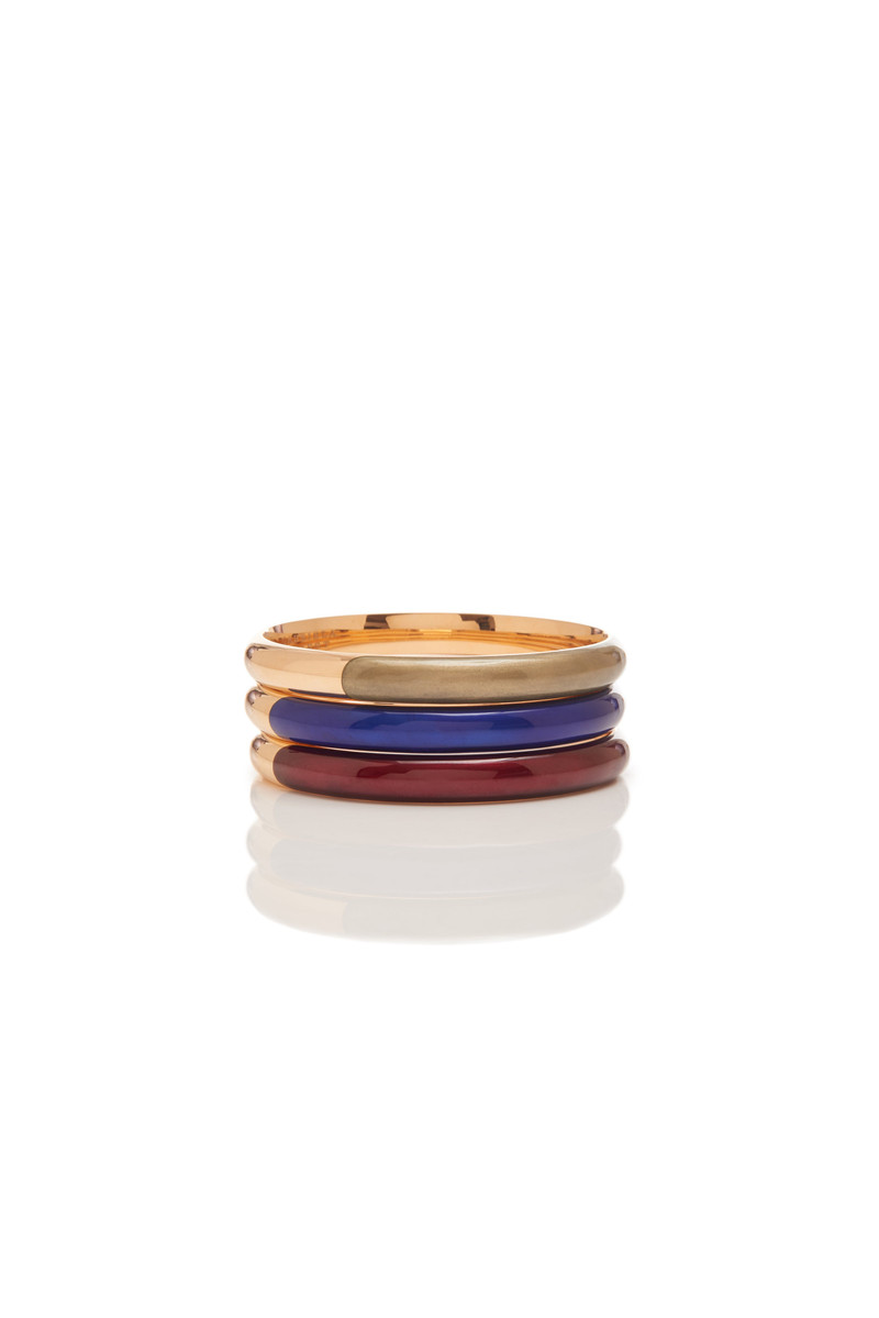 Vitreous Enamel and 18kt Gold Bangle 7