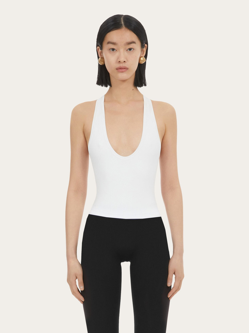 FERRAGAMO V-neck vest top outlook