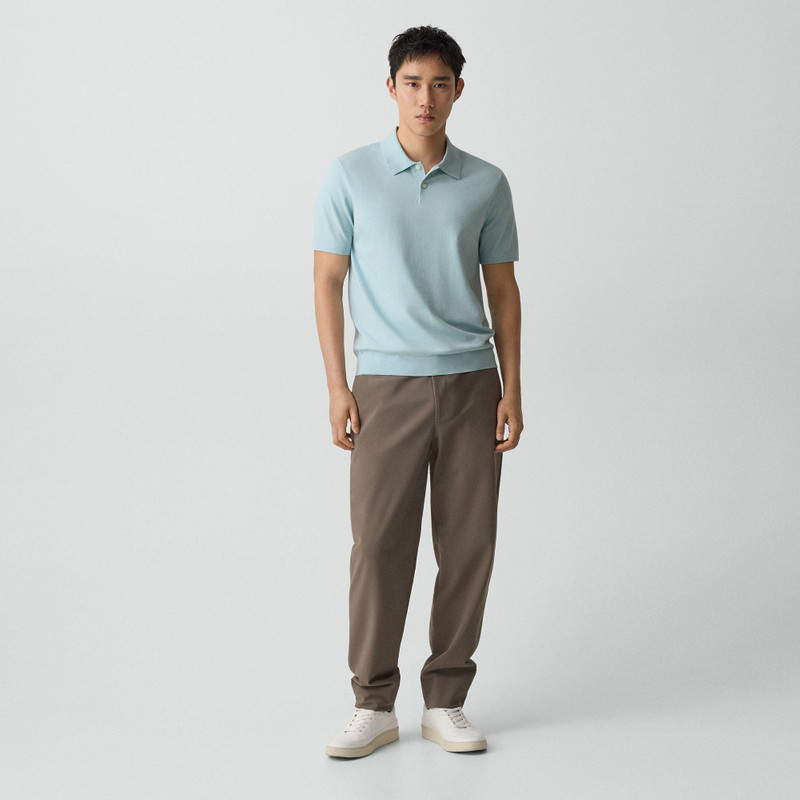 Theory Soris Polo Shirt in Light Bilen outlook