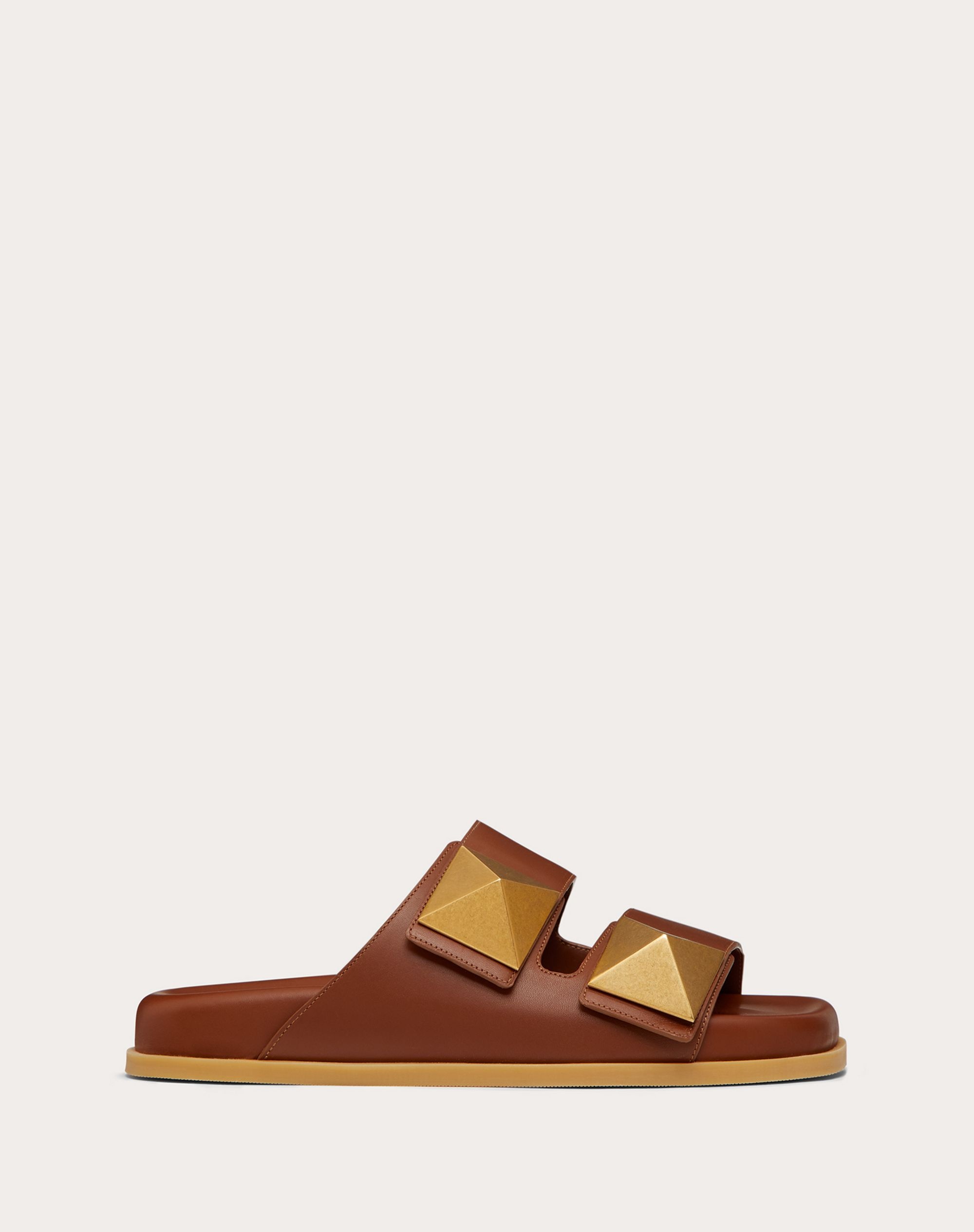 ONE STUD CALFSKIN SLIDE SANDAL - 1