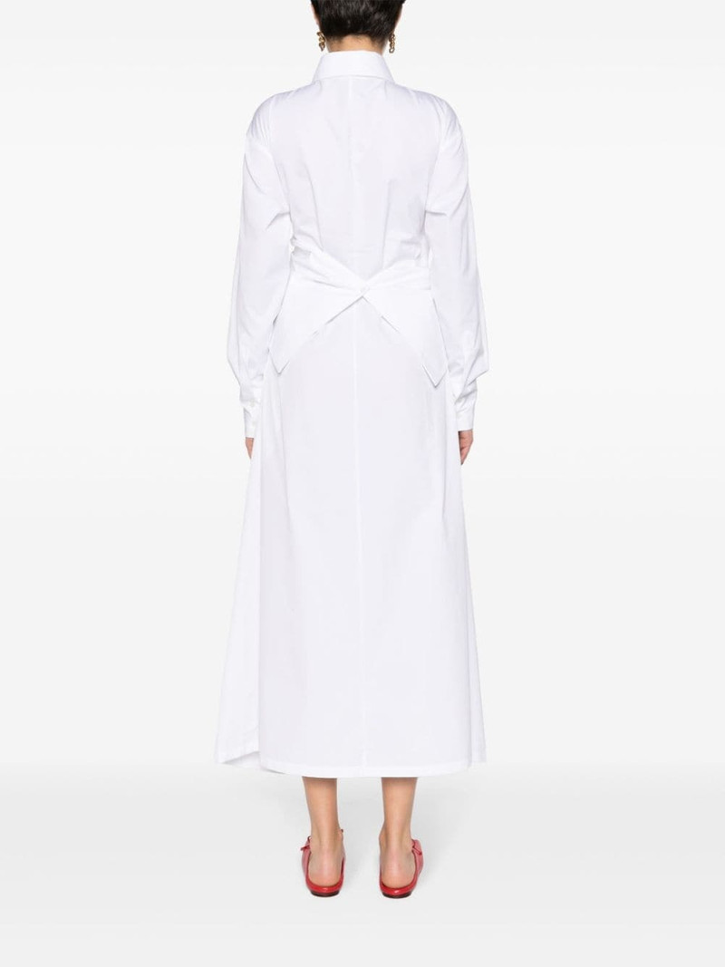 crossover-detail poplin shirtdress 4