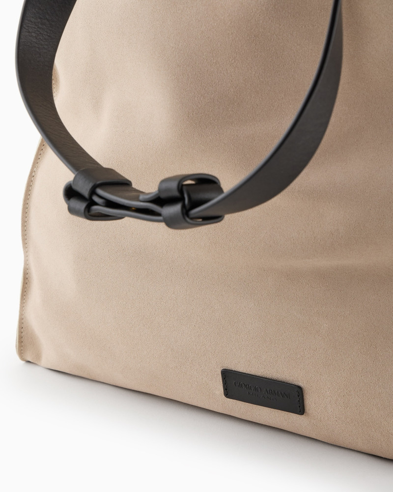 SUEDE AND LEATHER SHOPPER 5