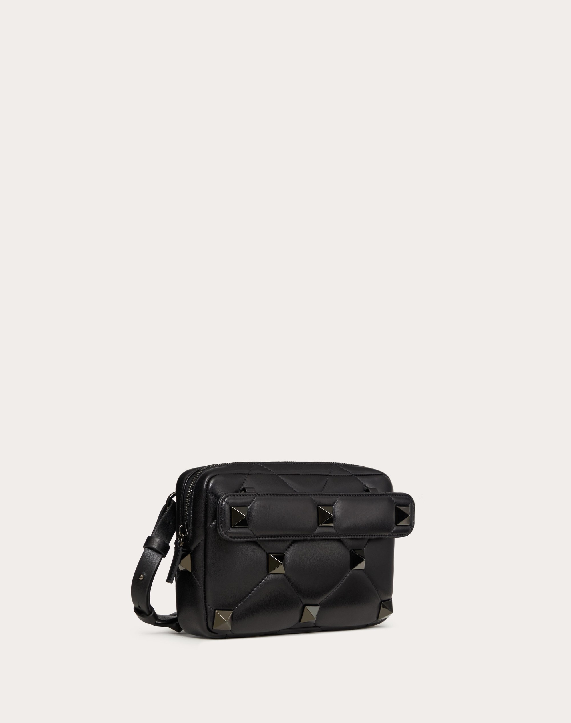 ROMAN STUD NAPPA LEATHER CROSSBODY BAG - 3