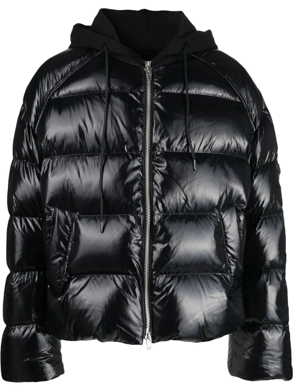 hooded padded coat - 1