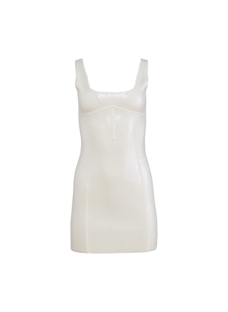 Sequin Knit Bodycon Dress - 1