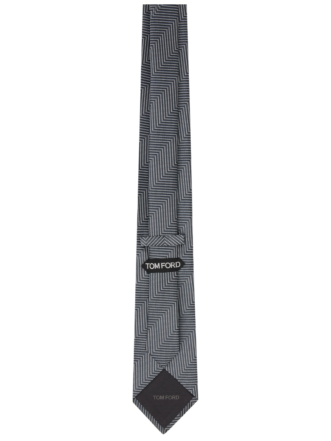 Gray Diagonal Stripe Tie - 2