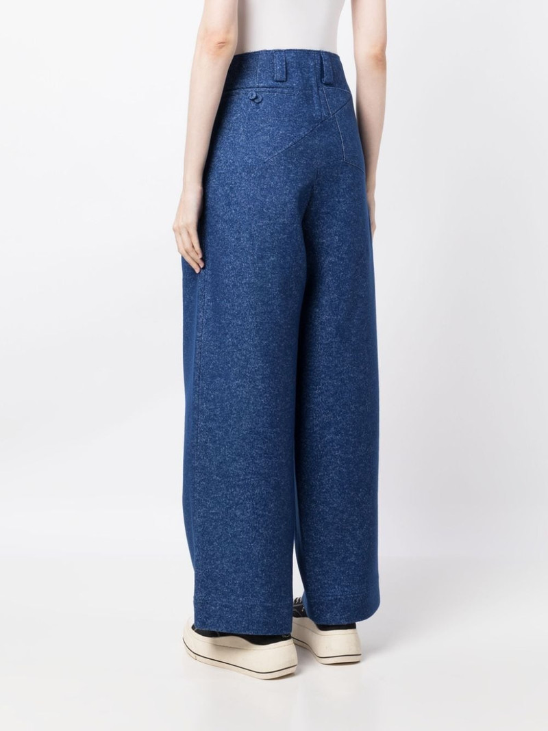 pleat-detail straight-leg trousers 4