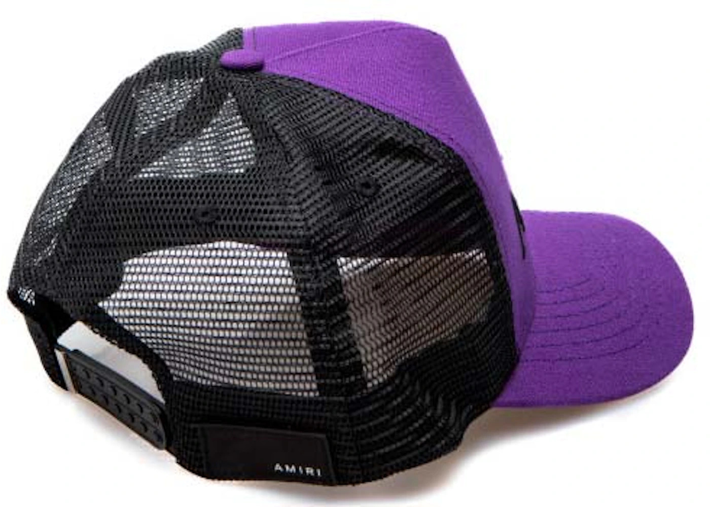 AMIRI Embroidered Logo Trucker Cap Purple/Black - 2