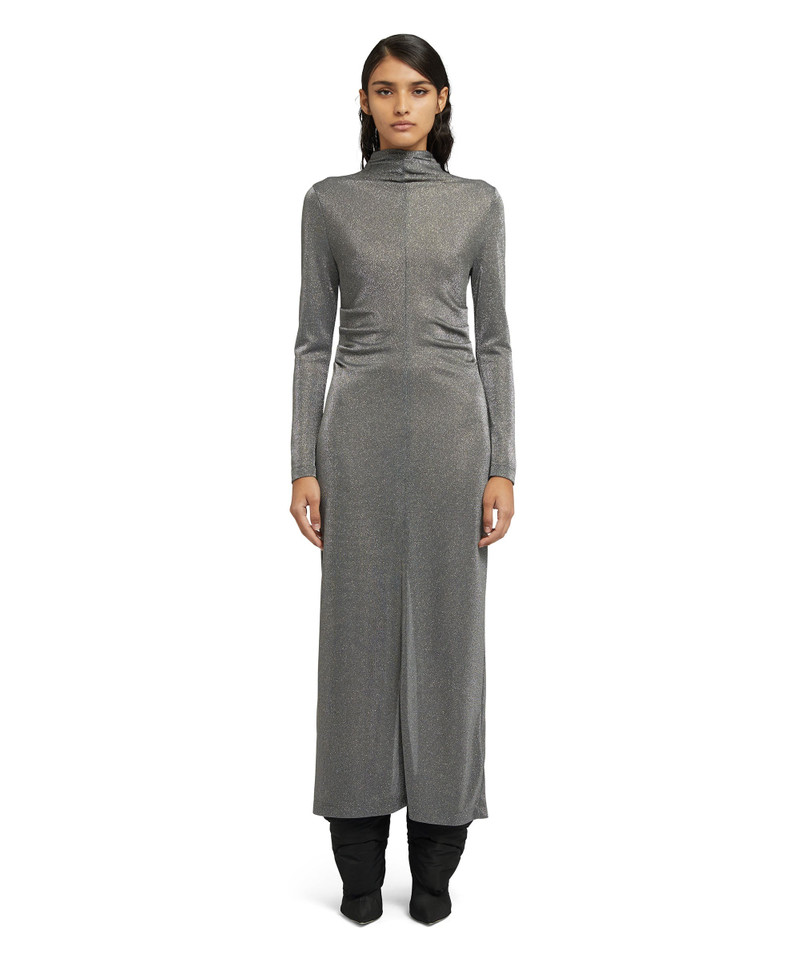 MSGM Glittery midi dress outlook