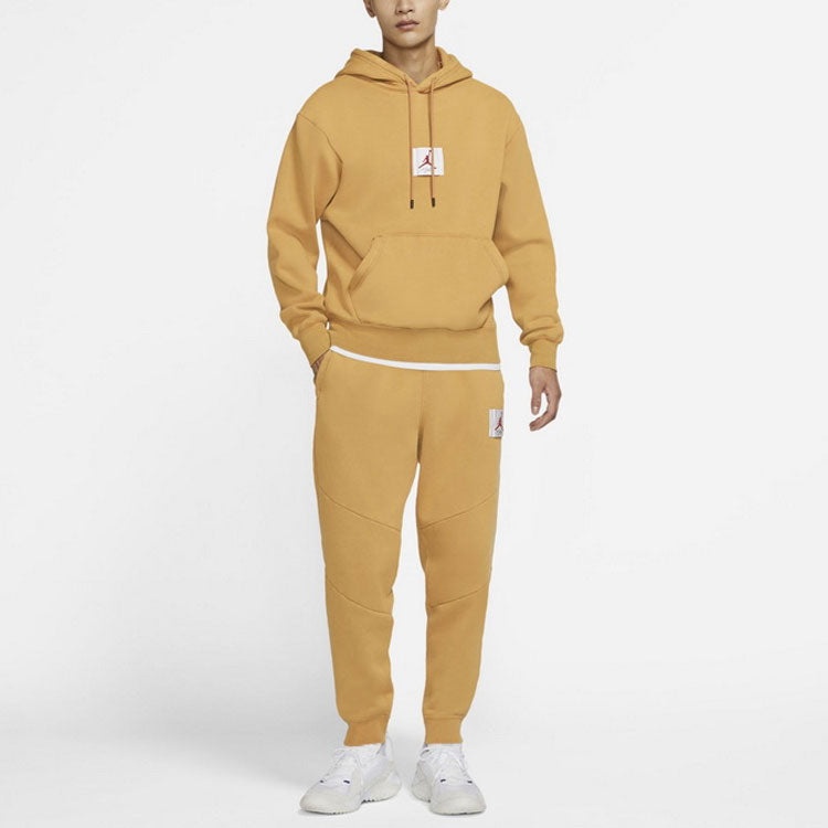 Air Jordan Flight Fleece Hoody Casual Sports Sweater Men's Oatmeal CK6469-290 - 3
