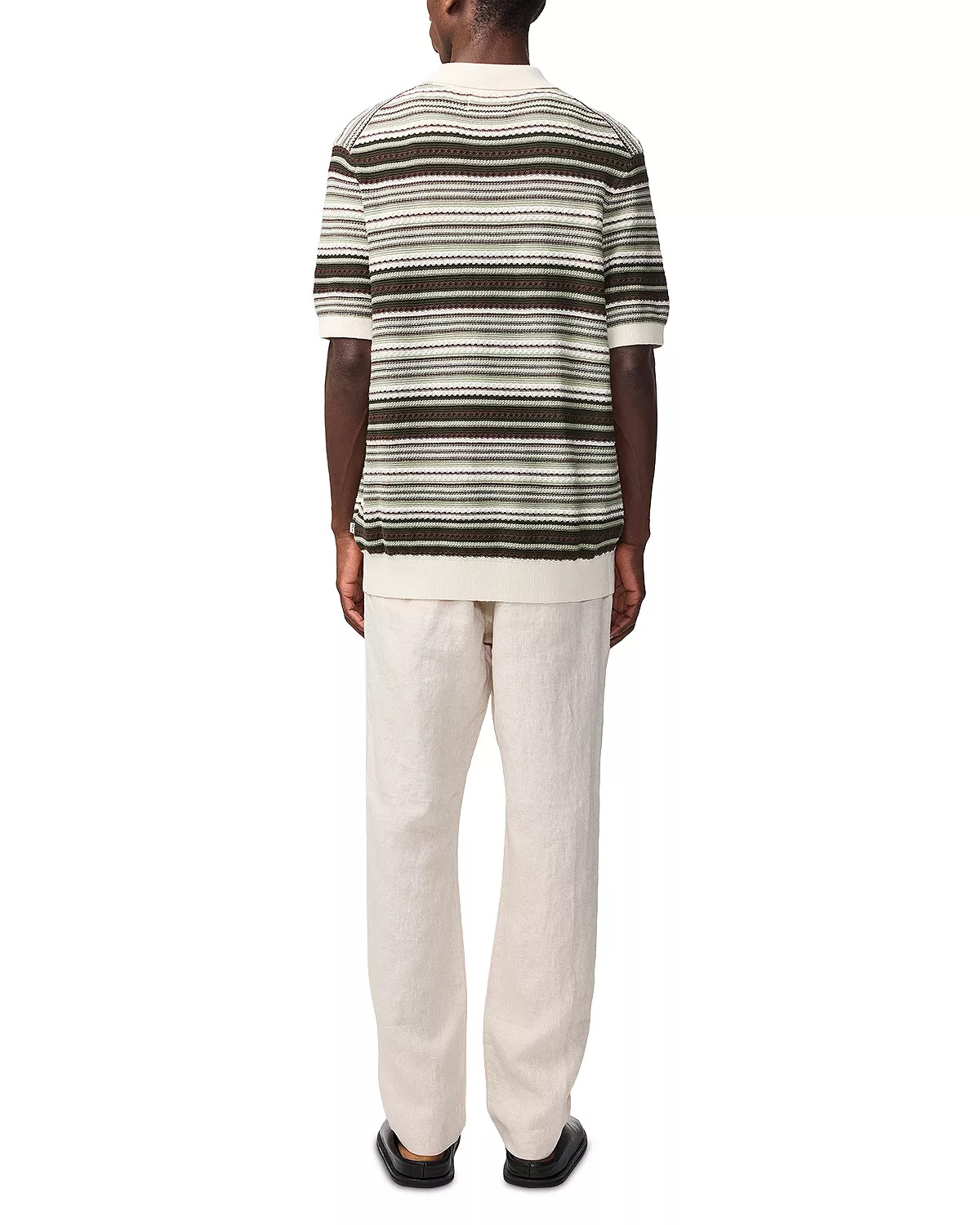 Nolan Regular Fit Polo Cardigan Short Sleeve Sweater - 3
