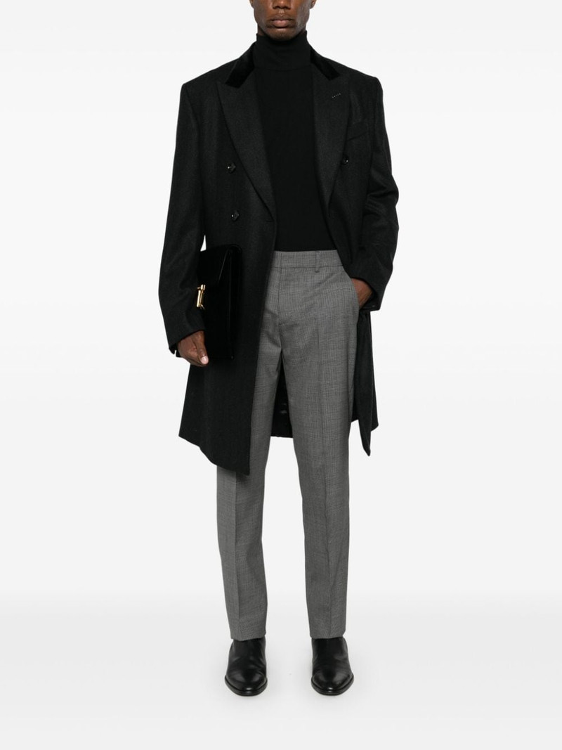VERSACE dogtooth-pattern tailored trousers outlook