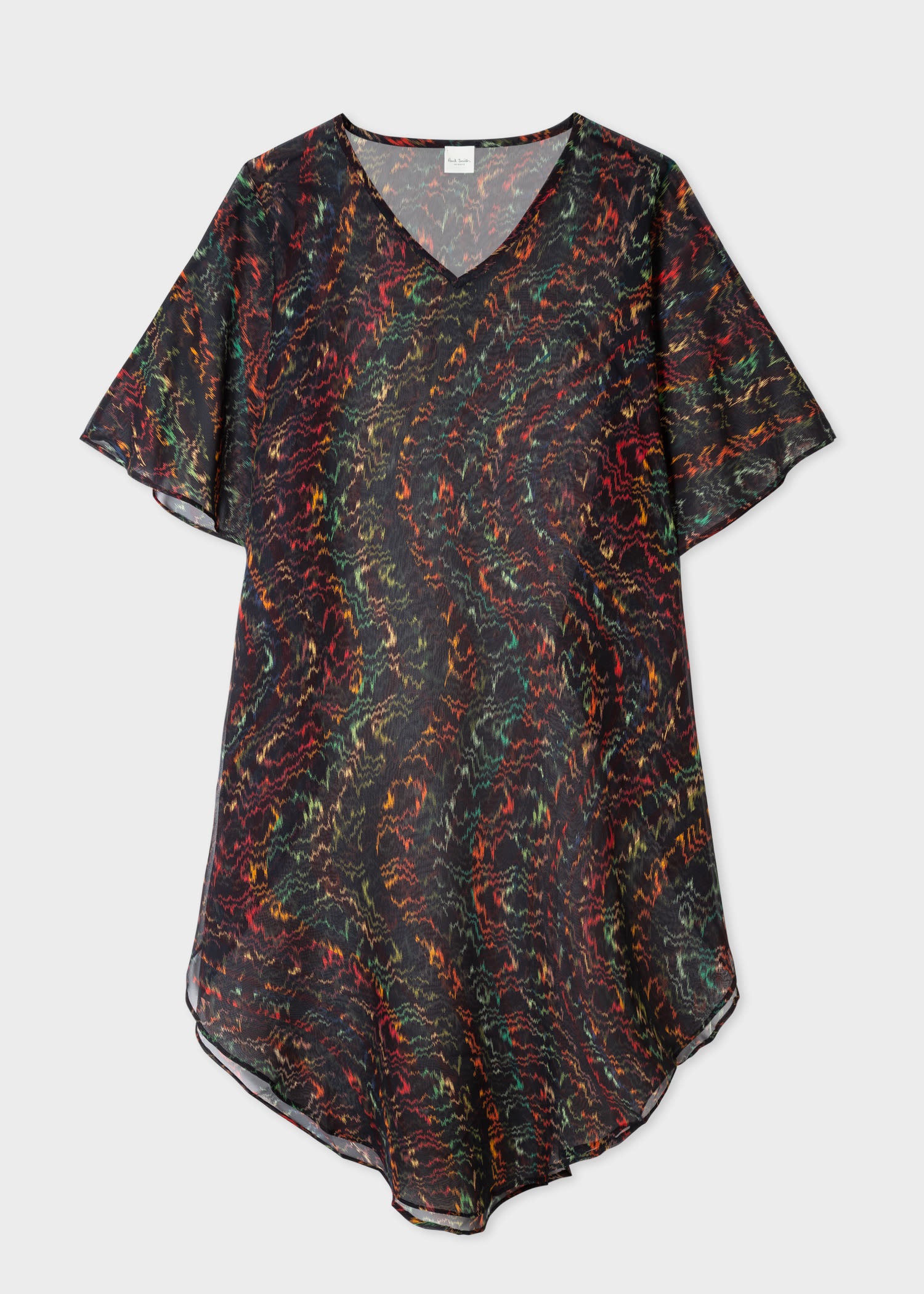 Sheer Swirl Silk Tunic - 1